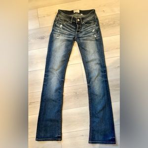 Bke Stella low rise extra long bootcut jeans